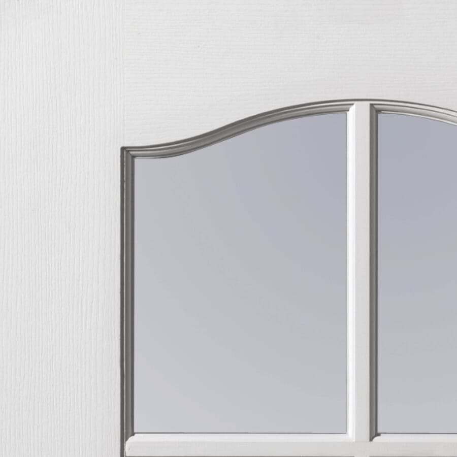 White Grained Classique 6 Light Door