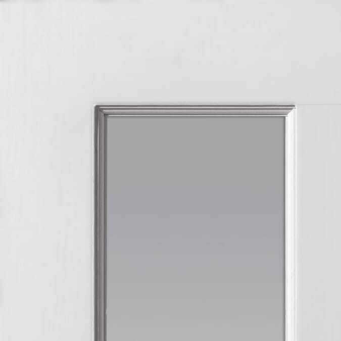 1981 x 686 x 35mm (27") White Smooth Canterbury 2 Light Internal Door
