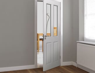 White Smooth Canterbury 2 Light