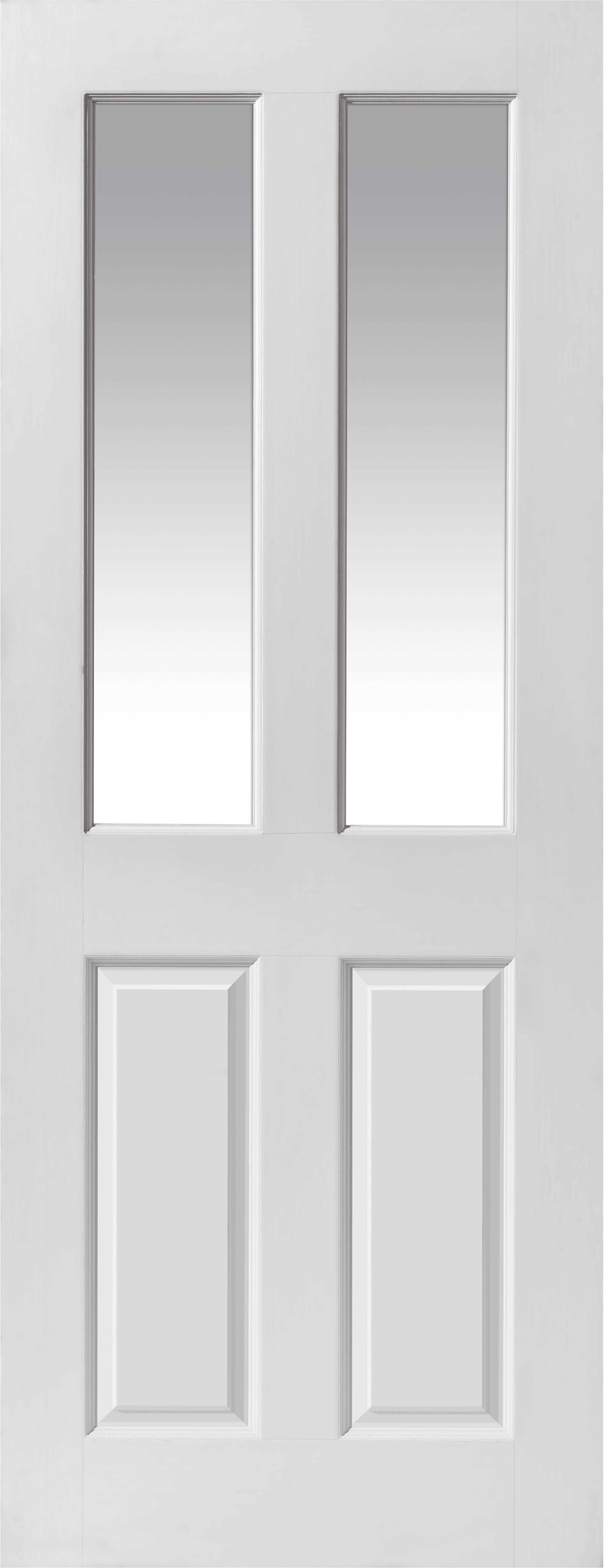 White Smooth Canterbury 2 Light