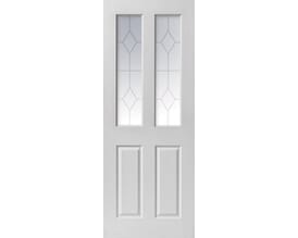 White Smooth Canterbury 2 Light Internal Doors