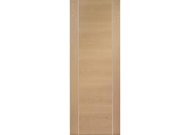 726x2040x40mm Forli Oak - Prefinished (Alum Inlay) Door