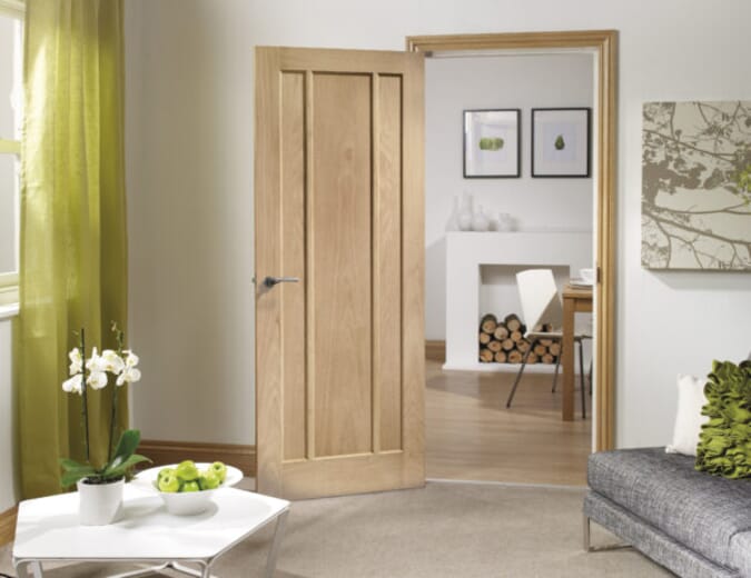 2040 x 826 x 40mm Worcester Oak - Prefinished  Internal Door