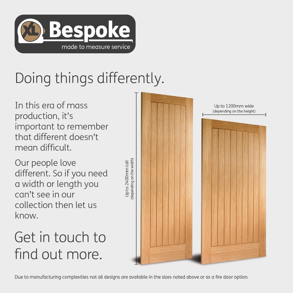 Malton Oak - Prefinished Clear Bevelled Glass Internal Doors