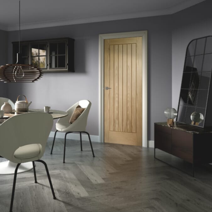 526x2040x40mm Suffolk Oak - Prefinished Door