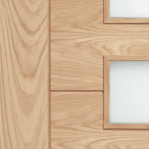 Palermo Oak - Prefinished Obscure Glass Internal Doors