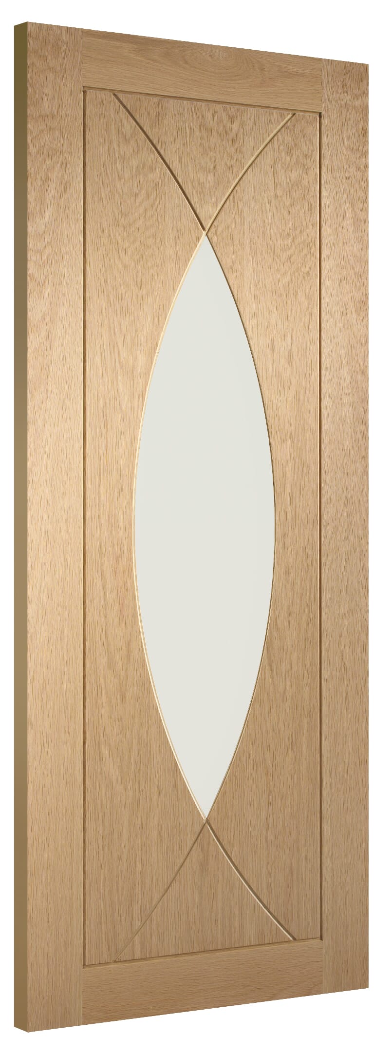 Pesaro Oak - Clear Glass Internal Doors
