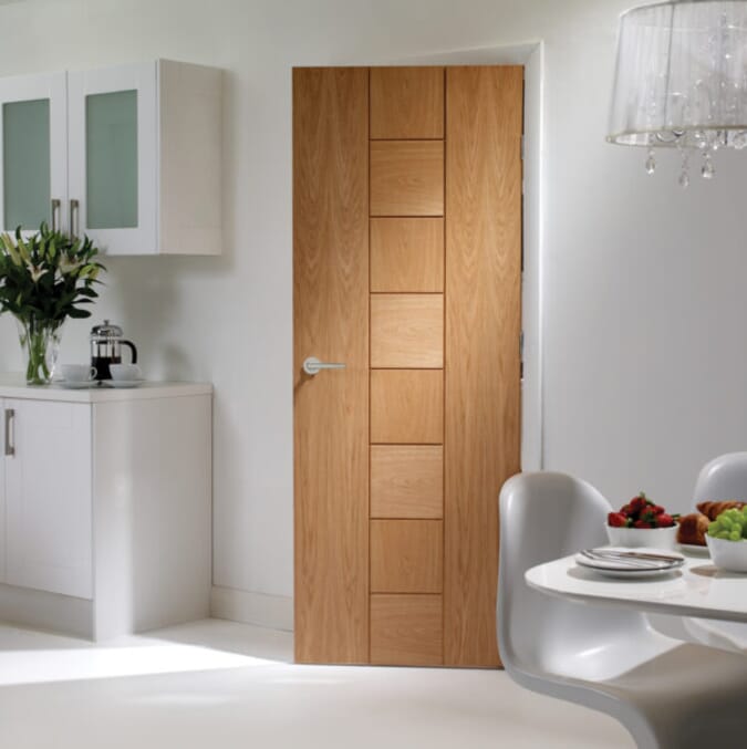 826x2040x44mm Messina Oak Door