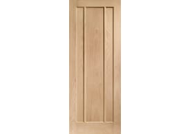 626 x 2040x40mm Worcester Oak 3 Panel Door