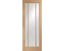 Worcester Oak 3 Light - Clear Glass Internal Doors