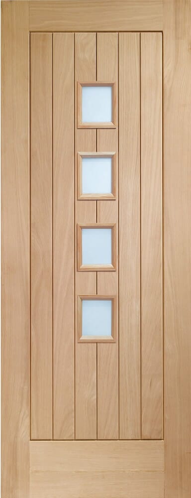 Suffolk Oak Original 4 Light - Obscure Glass Internal Doors