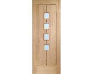 Suffolk Oak 4 Light - Obscure Glass Internal Doors