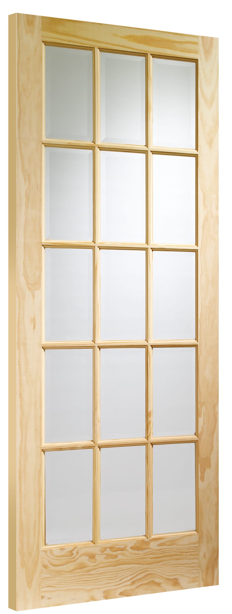 SA77 Oak - Clear Bevelled Glass Internal Doors