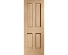 Victorian Oak 4 Panel - Raised Mouldings Internal Doors