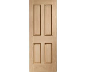 Victorian Oak 4 Panel - Raised Mouldings Internal Doors