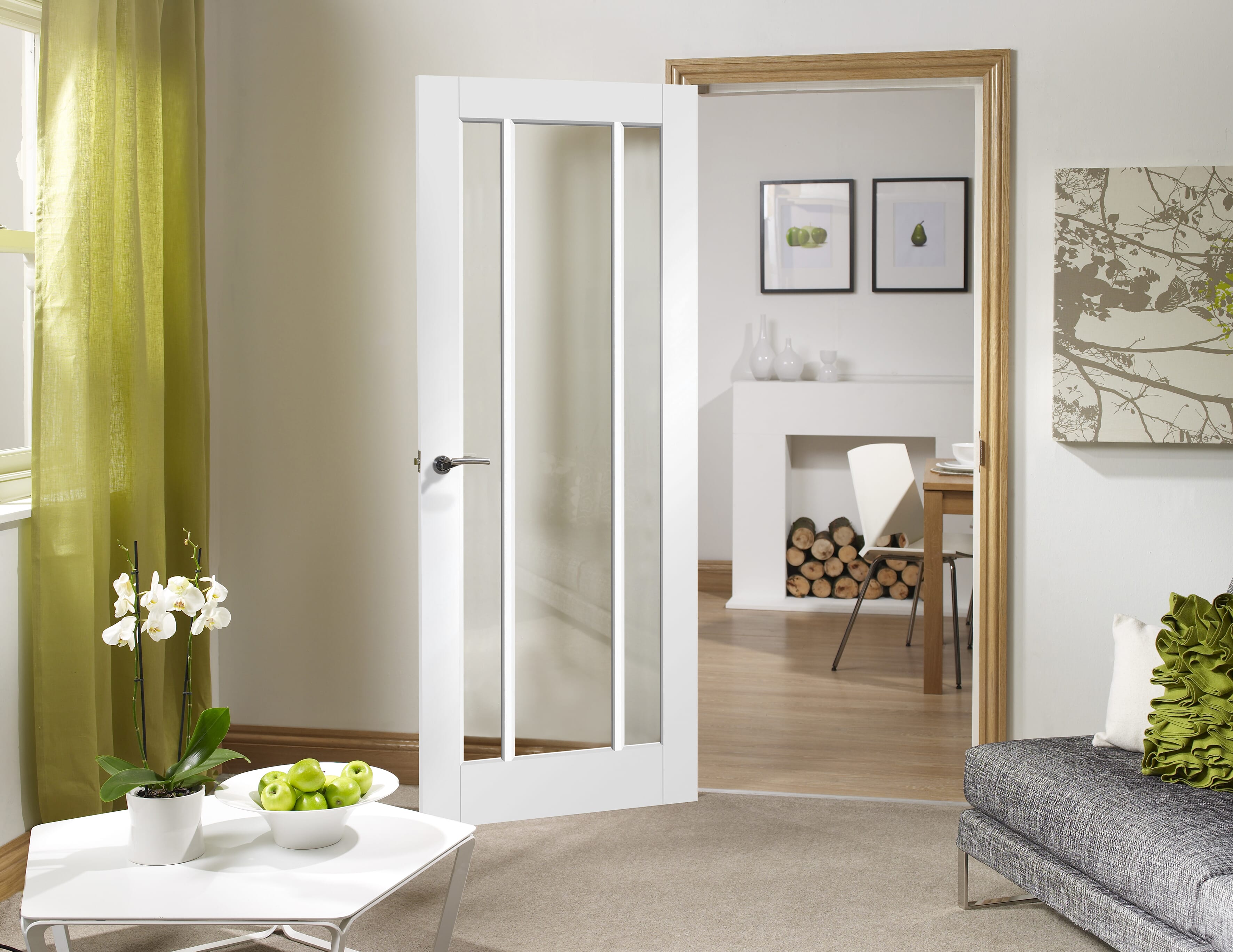 Worcester White - Clear Glass Internal Doors At Express Doors Direct