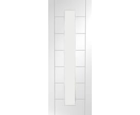 Palermo White 1 Light - Clear Glass Internal Doors