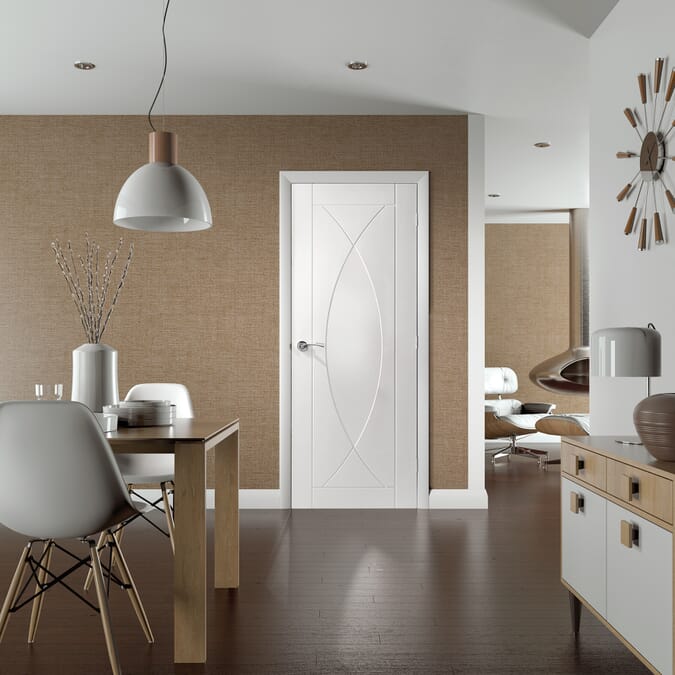 2040 x 826 x 40mm Pesaro White  Internal Door