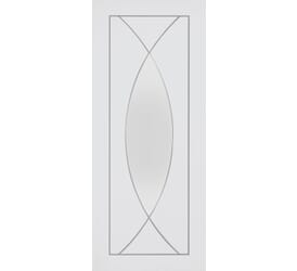 Pesaro White - Clear Glass Internal Doors