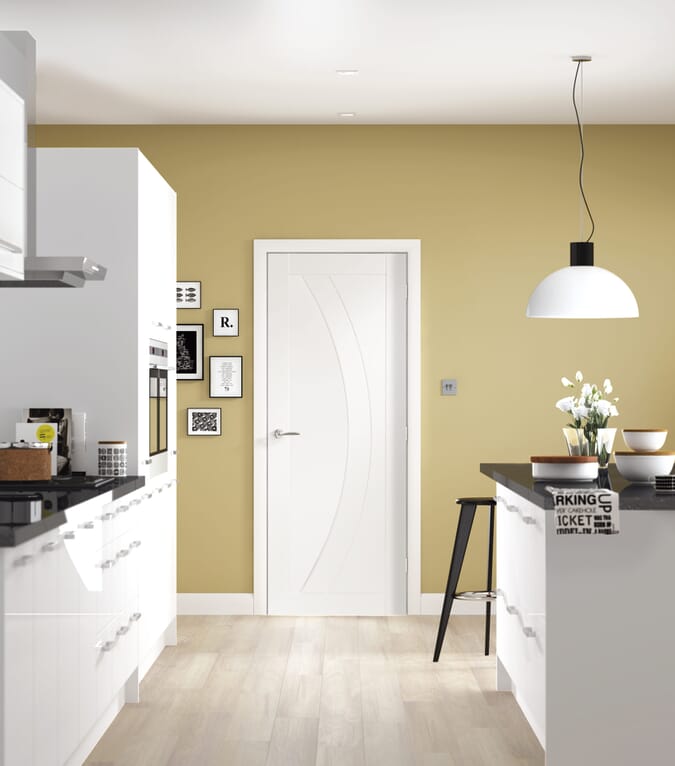 1981 x 686 x 35mm (27") Salerno White  Internal Door