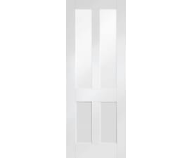 Malton Shaker White - Clear Glass Internal Doors