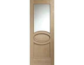 Calabria Oak RM2S Clear Glazed  Internal Doors