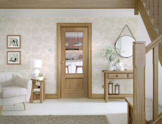 Andria Oak RM2S Clear Glazed   Internal Doors