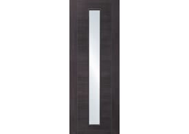 2040mm x 726mm x 40mm  Forli Umber Grey Laminate - Clear Internal Door