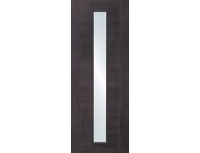 Forli Umber Grey Laminate - Clear Internal Doors