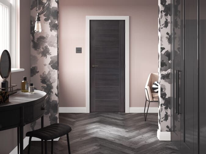 2040 x 726 x 40mm Palermo Umber Grey Laminate  Internal Door