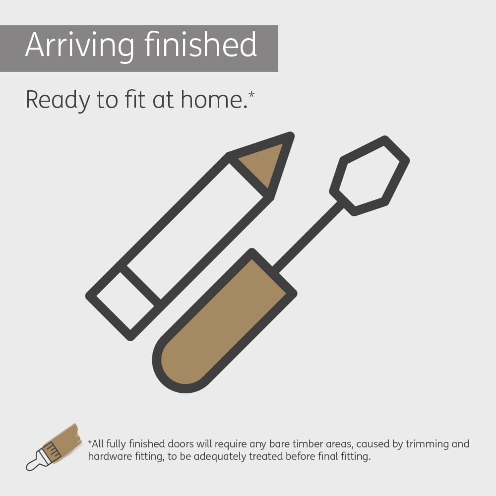 2040mm x 926mm x 40mm FD30 Forli White Grey Laminate Internal Door at