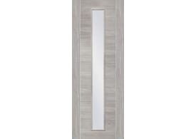 2040mm x 826mm x 40mm  Forli White Grey Laminate - Clear Internal Door