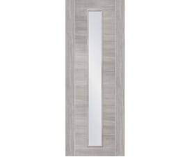 Forli White Grey Laminate - Clear Internal Doors