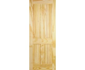 4 Panel Clear Pine Internal Doors