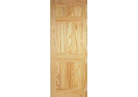 711x1981x35mm (28")  6 Panel Clear Pine Internal Doors
