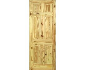 6 Panel Knotty Pine Internal Doors