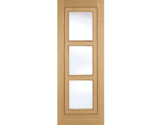 Oak Inlay 3L Glazed - Prefinished Internal Doors