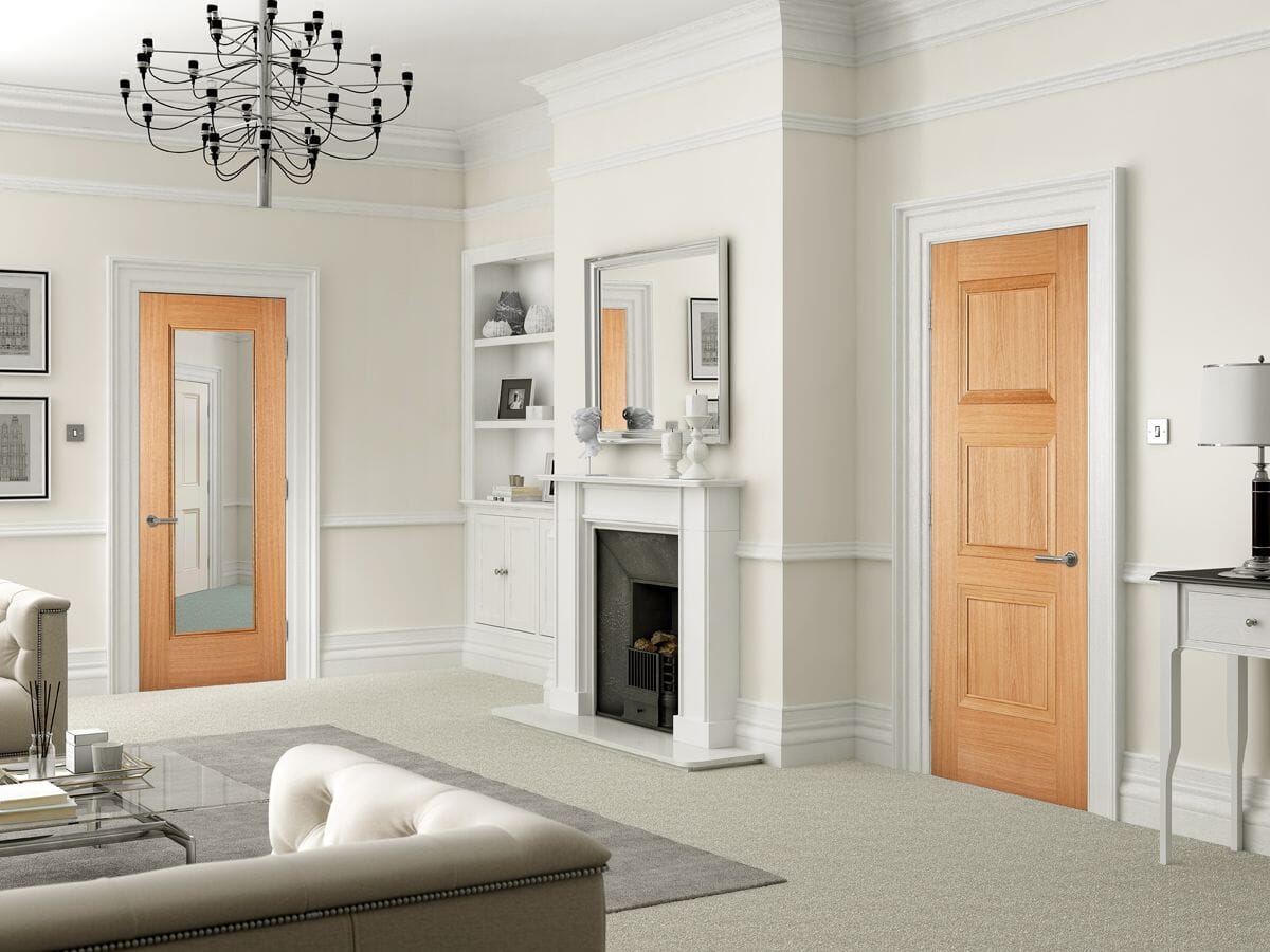 1981 x 838 x 35mm (33") Amsterdam Oak 3P - Prefinished Internal Door