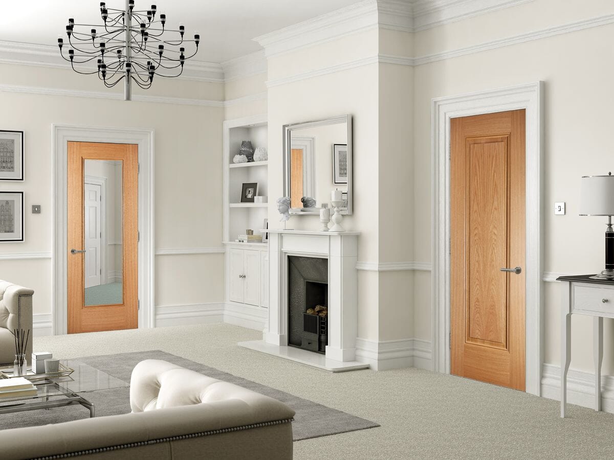 1981 x 838 x 35mm (33") Eindhoven Oak 1 Panel - Prefinished Internal Door