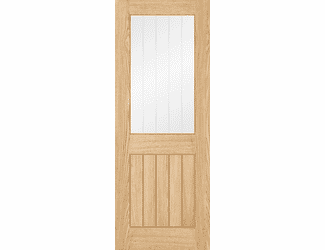 Belize Oak 1L - Silkscreen Glass Internal Doors