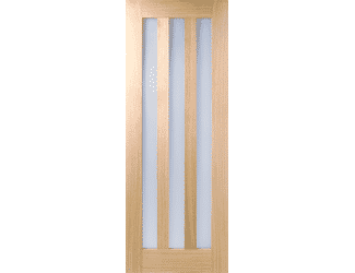 Utah Oak 3L - Frosted Glass Prefinished Internal Doors