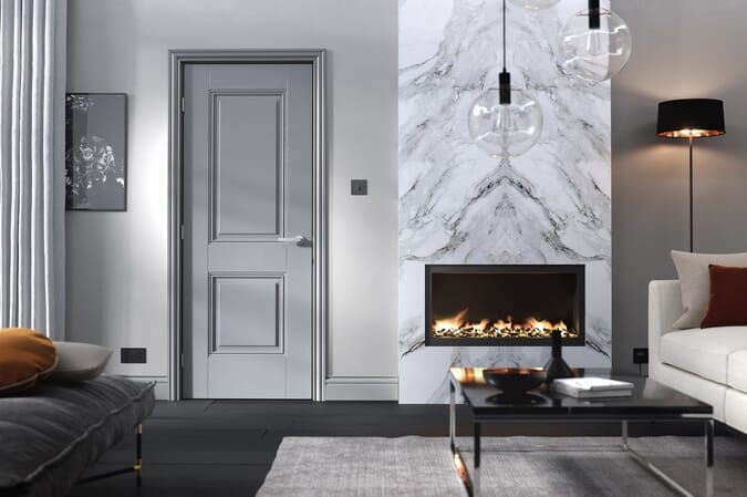 1981 x 762 x 35mm (30") Arnhem Grey 2 Panel  Internal Door