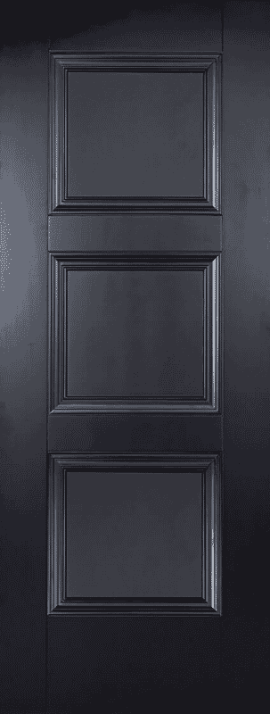 Amsterdam Black 3 Panel Internal Doors