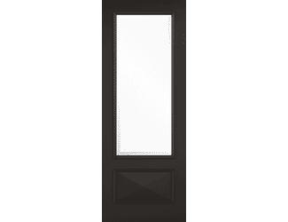 Knightsbridge Black - Clear Glass Internal Doors