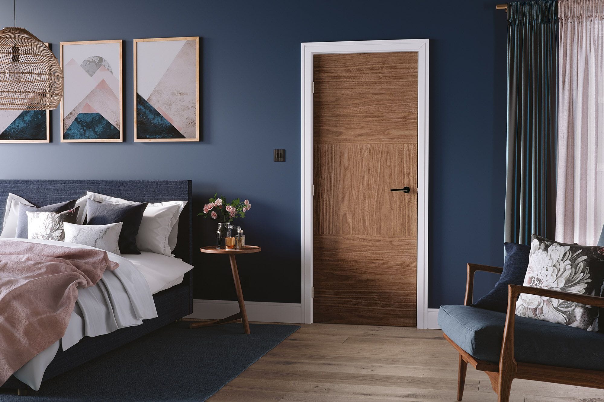 Walnut Tres Internal Doors
