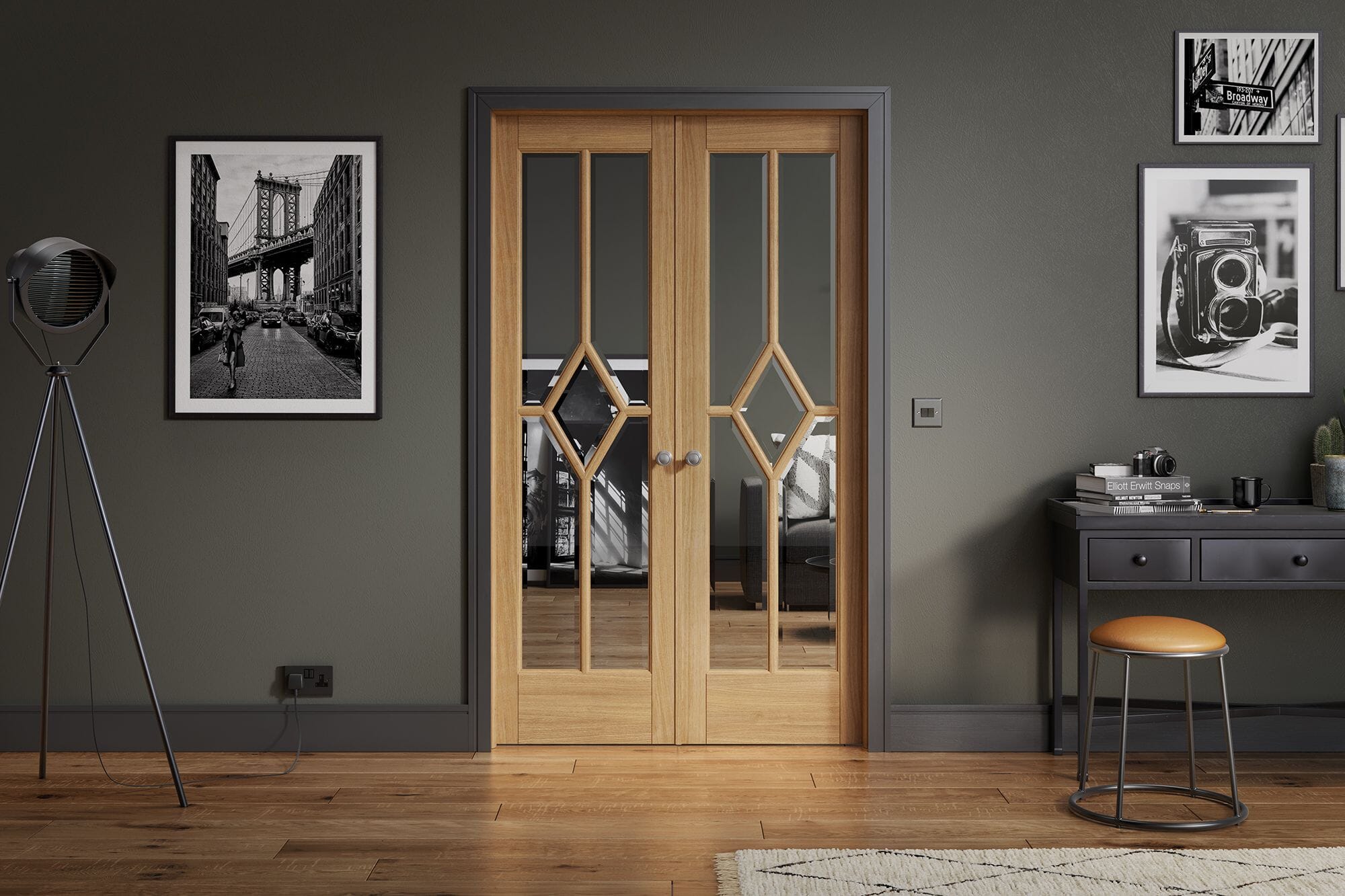 Reims Oak Glazed Pairs