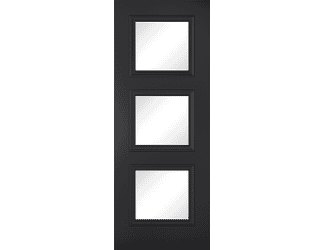 Antwerp Black Clear Glazed Internal Doors