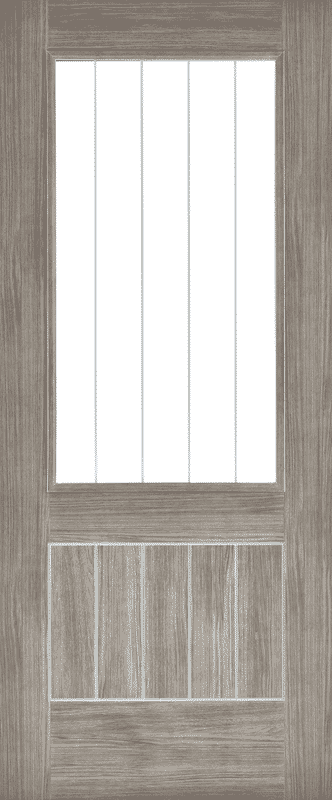 Mexicano Light Grey Glazed Laminate Internal Doors