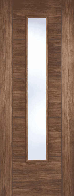 Walnut Vancouver Glazed Laminate Internal Doors