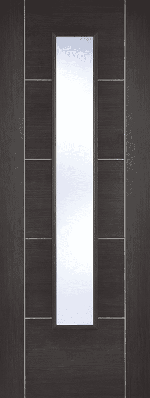 Vancouver Dark Grey Glazed Laminate Internal Doors